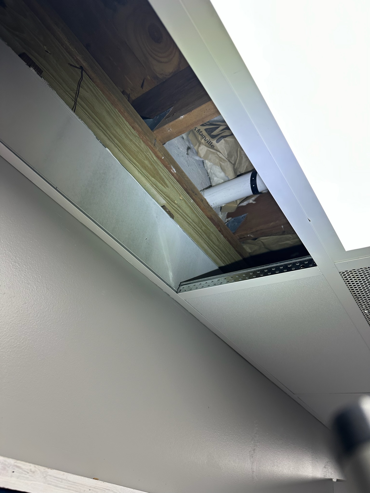 Drop ceiling inspection