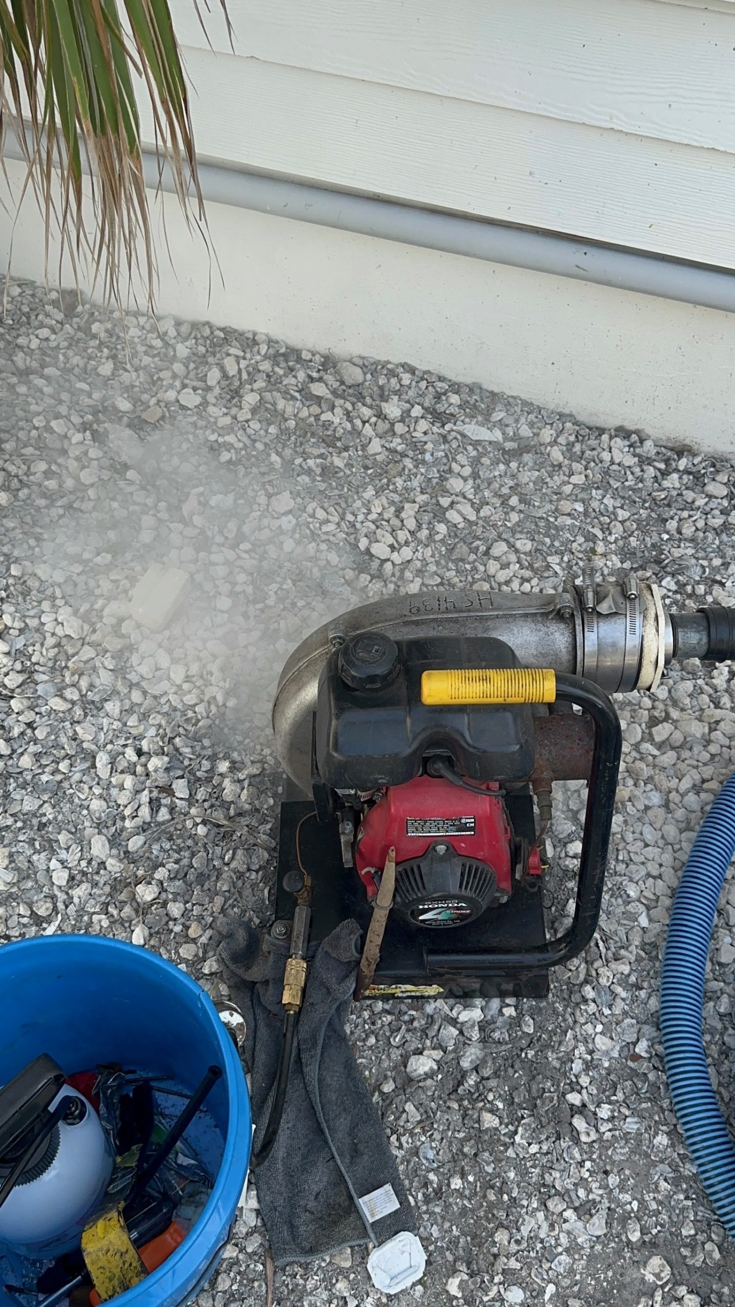 Hurco Power Smoker starting smoke test outside