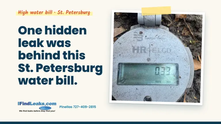 One hidden leak was behind this St. Petersburg water bill.