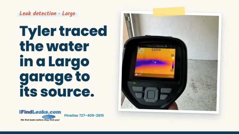 Tyler traced the water in a Largo garage to its source.