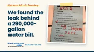 We found the leak behind a 290,000-gallon water bill.