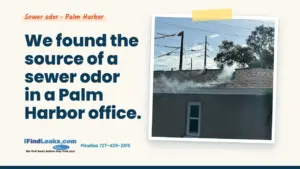 We found the source of a sewer odor in a Palm Harbor office.